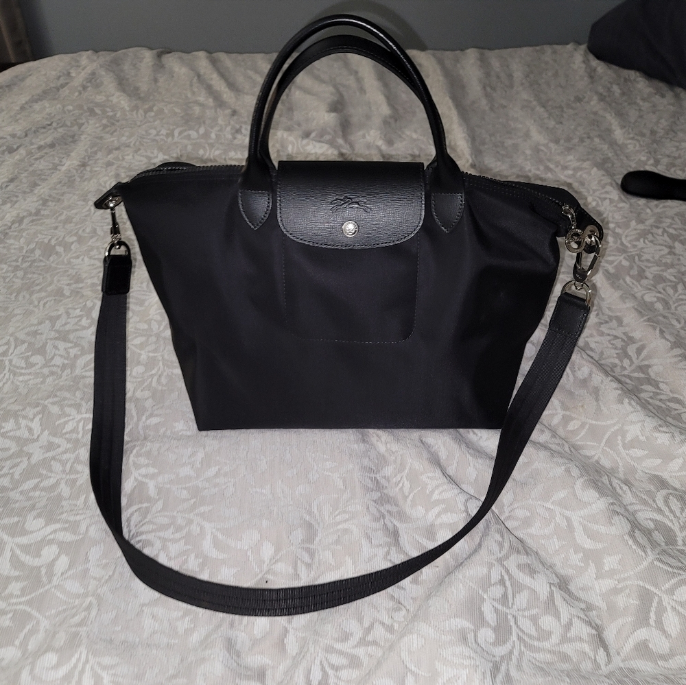 Longchamp Medium Neo Nylon  Black
